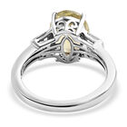 Gelber Apatit und Zirkon Ring 925 Silber platiniert  ca. 2,91 ct image number 4