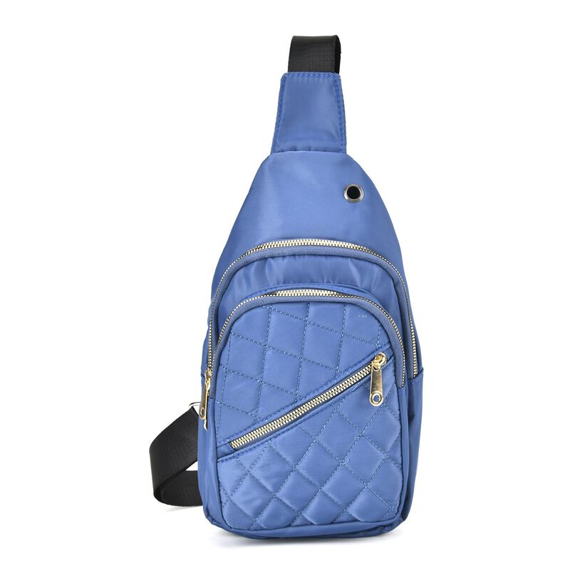 Stepp-Slingtasche, RFID Schutz, Blau image number 0