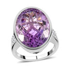 Rose de France Amethyst und Zirkon Ring - 17,08 ct. image number 3