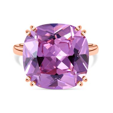 Rosa kubischer Zirkonia Ring