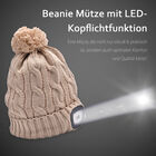 Beanie Mütze mit LED-Kopflichtfunktion, Khaki image number 9