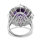 AAA Afrikanischer Amethyst, Rhodolith Granat und Zirkon-Ring - 14,16 ct. image number 5