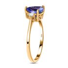 AA Tansanit und Diamant Ring in 585 Gold - 2,52 ct. image number 6