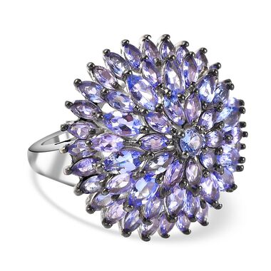 Tansanit Cluster Ring - 5,16 ct.