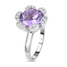 Rose De France Amethyst und Zirkon-Ring - 5,93 ct. image number 3