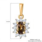 AA Natürlicher goldener Tansanit und Zirkon Anhänger - 0,71 ct. image number 5