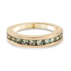 Demantoid Granat Band Ring 925 Silber Gelbgold Vermeil image number 0