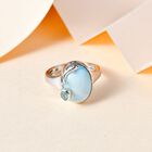 AA Larimar und himmelblauer Topas-Ring-  7,14 ct. image number 1