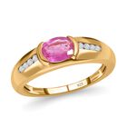 Ilakaka rosa Saphir und Zirkon-Ring - 1,23 ct. image number 3