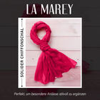 LA MAREY – Chiffon Schal aus Maulbeerseide, Pink image number 1