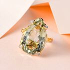 Prasiolith und Zirkon Cocktail Ring - 20,43 ct. image number 1