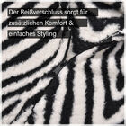 Hoodie mit Kapuze im Zebra-Muster, Weiß und schwarz image number 7