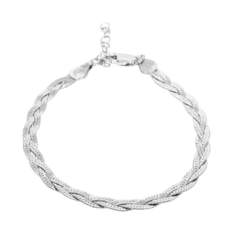 925 Silber rhodiniert Armband ca. 18 cm ca. 3,35g image number 0