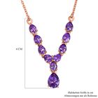 Rose De France Amethyst-Halskette, 45 cm, 3,82 ct. image number 5