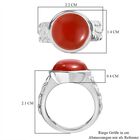 Orange Onyx Ring - 6,93 ct. image number 6