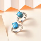 2er-Set - Blaue Türkis-Ringe - 14 ct. image number 1