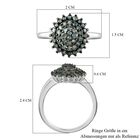 Alexandrit-Ring, 925 Silber platiniert  ca. 0,81 ct image number 6