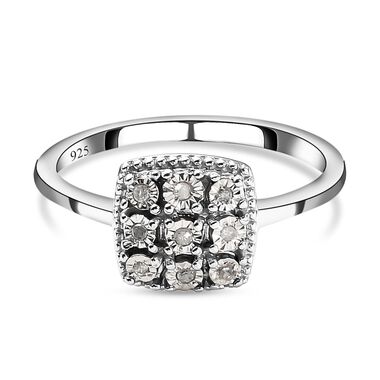 Weißer Diamant-Ring