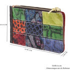 Chaos by Elsie: Patchwork Brieftasche aus 100% echtem Leder mit RFID Schutz, Leopardenmuster image number 6