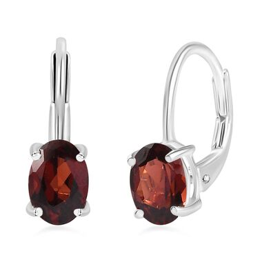 Rote Granat-Ohrhänger - 1,89 ct.