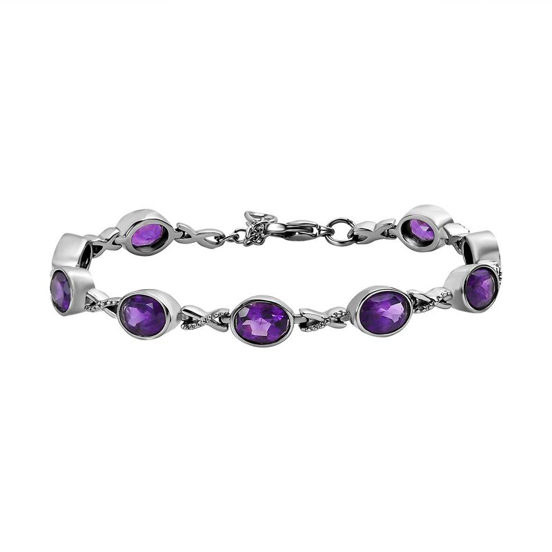 Afrikanisches Amethyst-Armband, 18 cm - 10,48 ct. image number 0