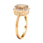 ILIANA AAA Turkizit und SI GH Diamant-Ring in 750 Gelbgold - 2,65 ct. image number 5