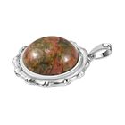 Unakite Anhänger 925 Silber platiniert ca. 12.73 ct image number 3