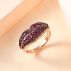 GP Amore Kollektion- AA Rhodolith Granat und Kanchanaburi blauer Saphir-Ring - 1,21 ct. image number 1