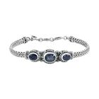 Royal Bali Kollektion - Diffundiertes, blaues Saphir-Armband, 19 cm - 6 ct. image number 0