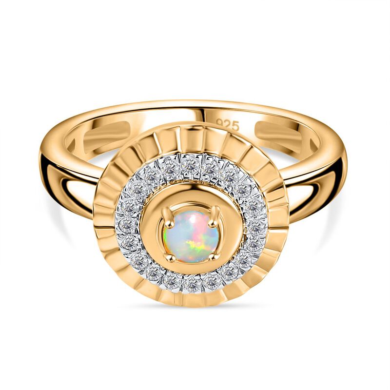 AA Natürlicher, äthiopischer Welo Opal Ring, ca. 0,39 ct image number 0