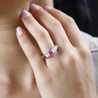 Ikakaka rosa Saphir Ring - 0,81 ct. image number 2