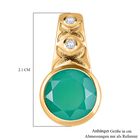 Verde Onyx und Zirkon Anhänger - 2,79 ct. image number 5