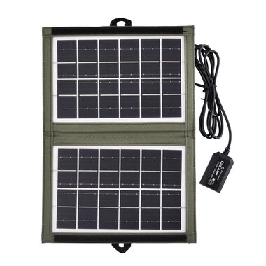 7W faltbares und tragbares Solarpanel, grün