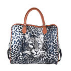 Reisetasche mit Leopardenmuster, Größe 43x20x38 cm, Weiß und Schwarz image number 0