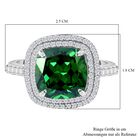 Grüner und weißer Zirkonia-Ring - 9,62 ct. image number 4