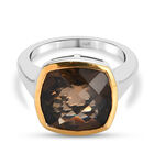 Rauchquarz-Ring, 925 Silber Bicolor  ca. 6,16 ct image number 0