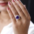 GP Italian Garden Kollektion - Lusaka Amethyst, Zirkon und Kanchanaburi blauer Saphir Ring - 7,16 ct. image number 2