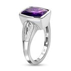 Lusaka Amethyst Ring, 925 Silber platiniert, (Größe 20.00) ca. 4.94 ct image number 4