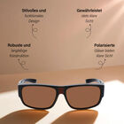 Transparente Polarisierte Überbrille, braun image number 2