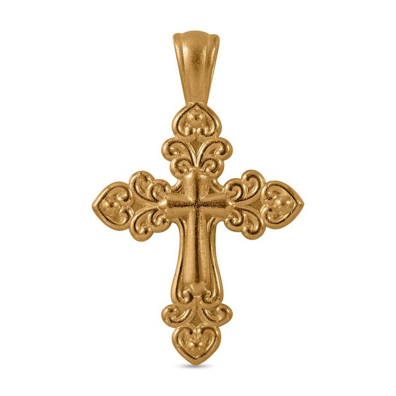 Kreuz Anhänger in 999 Gold image number 0