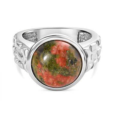 Unakite Ring -  5,69 ct.