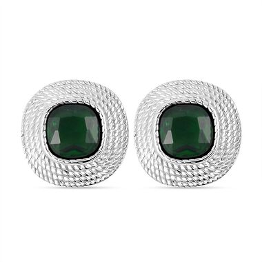 Grüne kubische Zirkonia-Ohrringe - 7,50 ct.