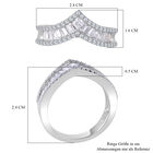 LUSTRO STELLA Weißer Zirkonia-Ring, 925 Silber rhodiniert - 1,54 ct. image number 5