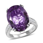 Afrikanischer Amethyst und Zirkon-Cocktail-Ring - 13,53 ct. image number 3