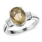 Gelber Apatit und Zirkon Ring 925 Silber platiniert  ca. 2,91 ct image number 2