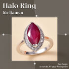 Afrikanischer Rubin und Diamant-Ring - 4,20 ct. image number 1