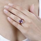 Royal Bali Kollektion- AA Rose De France Amethyst und roter Granat-Ring - 5,46 ct. image number 2