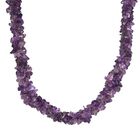 Afrikanischer Amethyst Halskette ca. 50 cm 925 Silber rhodiniert ca. 305.00 ct image number 0