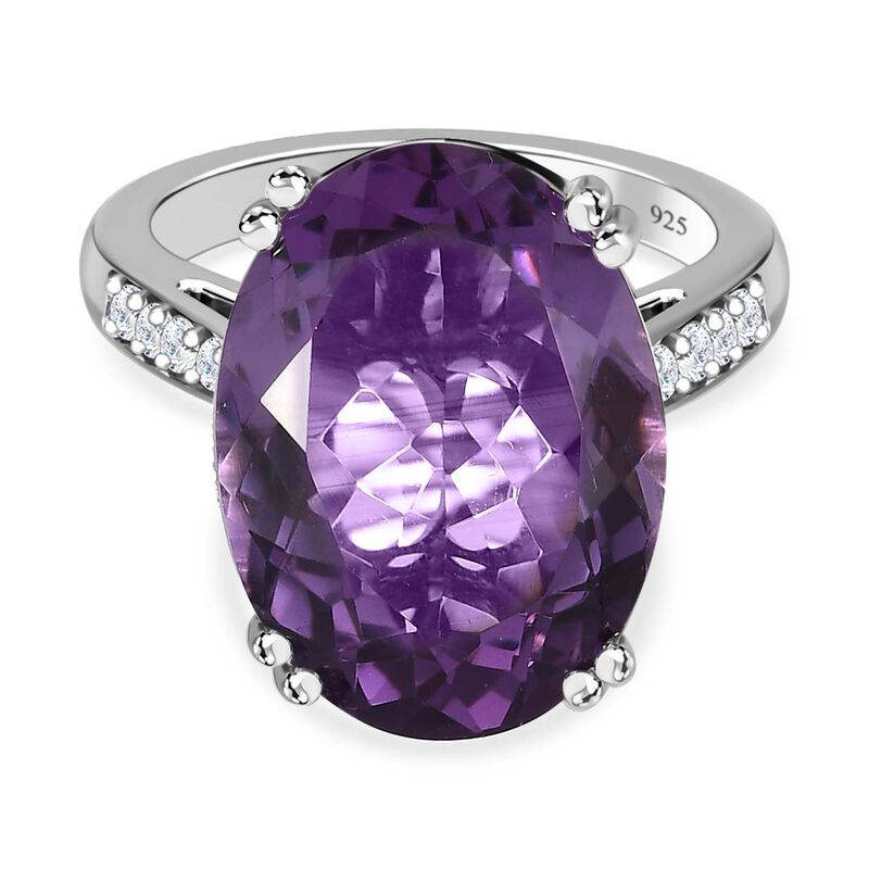 Afrikanischer Amethyst und Zirkon-Cocktail-Ring - 13,53 ct. image number 0