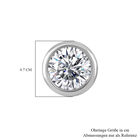 LUSTRO STELLA  Zirkonia Ohrringe, 925 Silber rhodiniert - 2,30 ct. image number 4